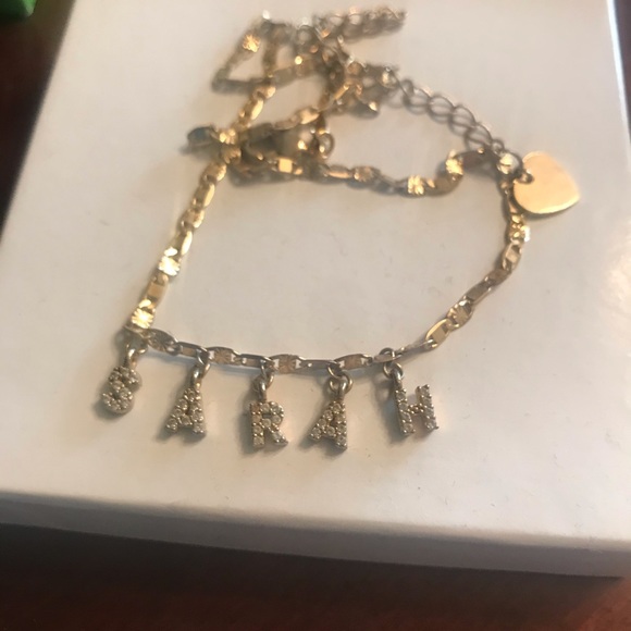 Gold Custom Name Choker “SARAH” - Picture 2 of 3